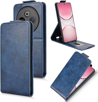 Compatible with Vivo IQOO Z10 5G Case Cover,Compatible with Vivo Y300 Pro 5G V2410A / T4 5G V2502 Flip TPU Leather Cover Blue