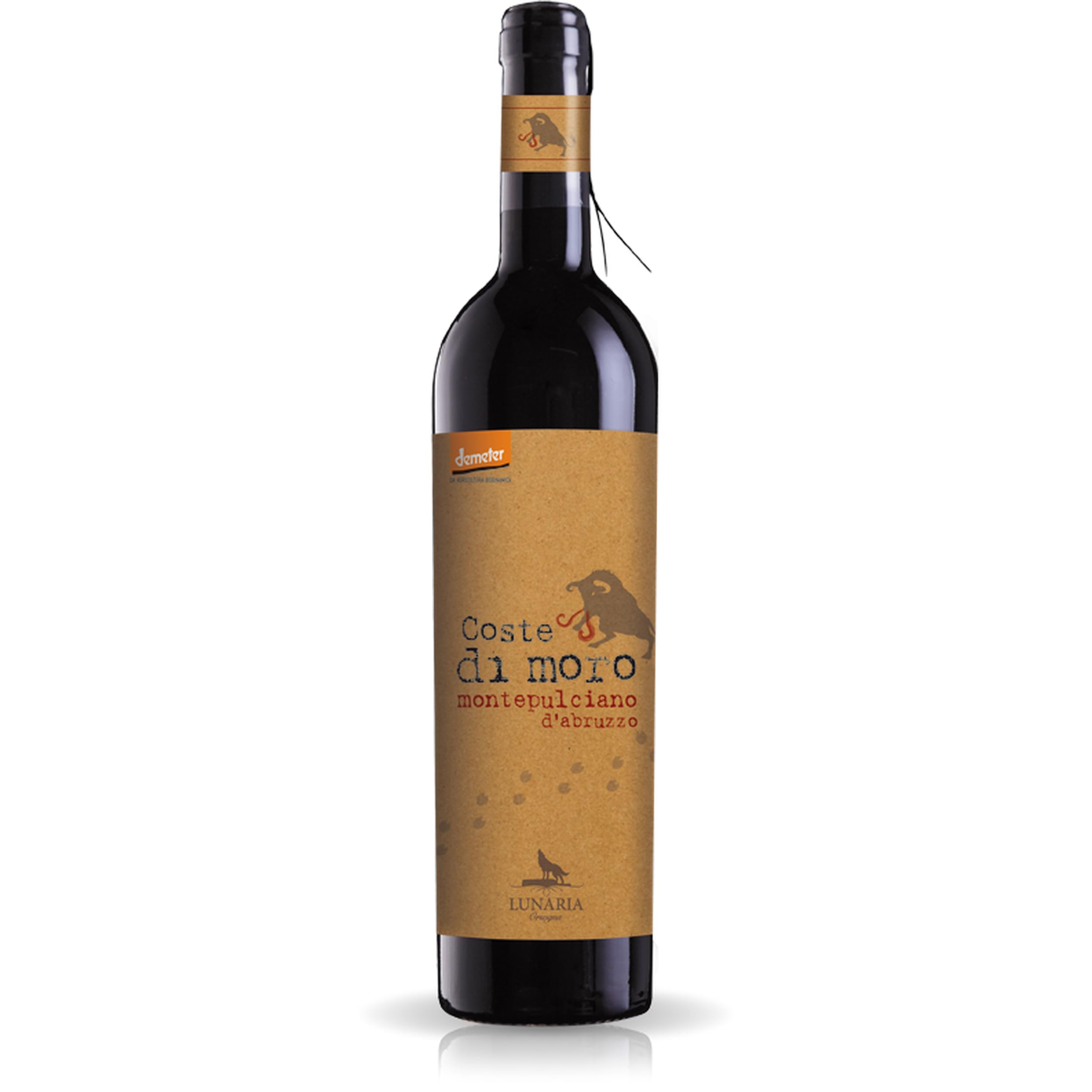 Cantina Orsogna COSTE DI MORO Montepulciano dAbruzzo DOP Lunaria Rotwein Rot trocken BIO Italien inkl. FeinWert E-Book (12 x 0.75 l)