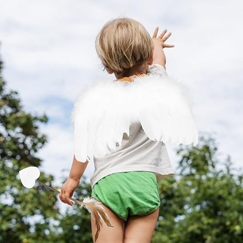 Miniatura 2 de Alipis Cupido Mini Cupido Set Cupido Flechas Arco Conjunto de Flor Diadema Bebé Recién Nacido Cupido Disfraz Cosplay Bebé Ala de Ángel Infantil Para