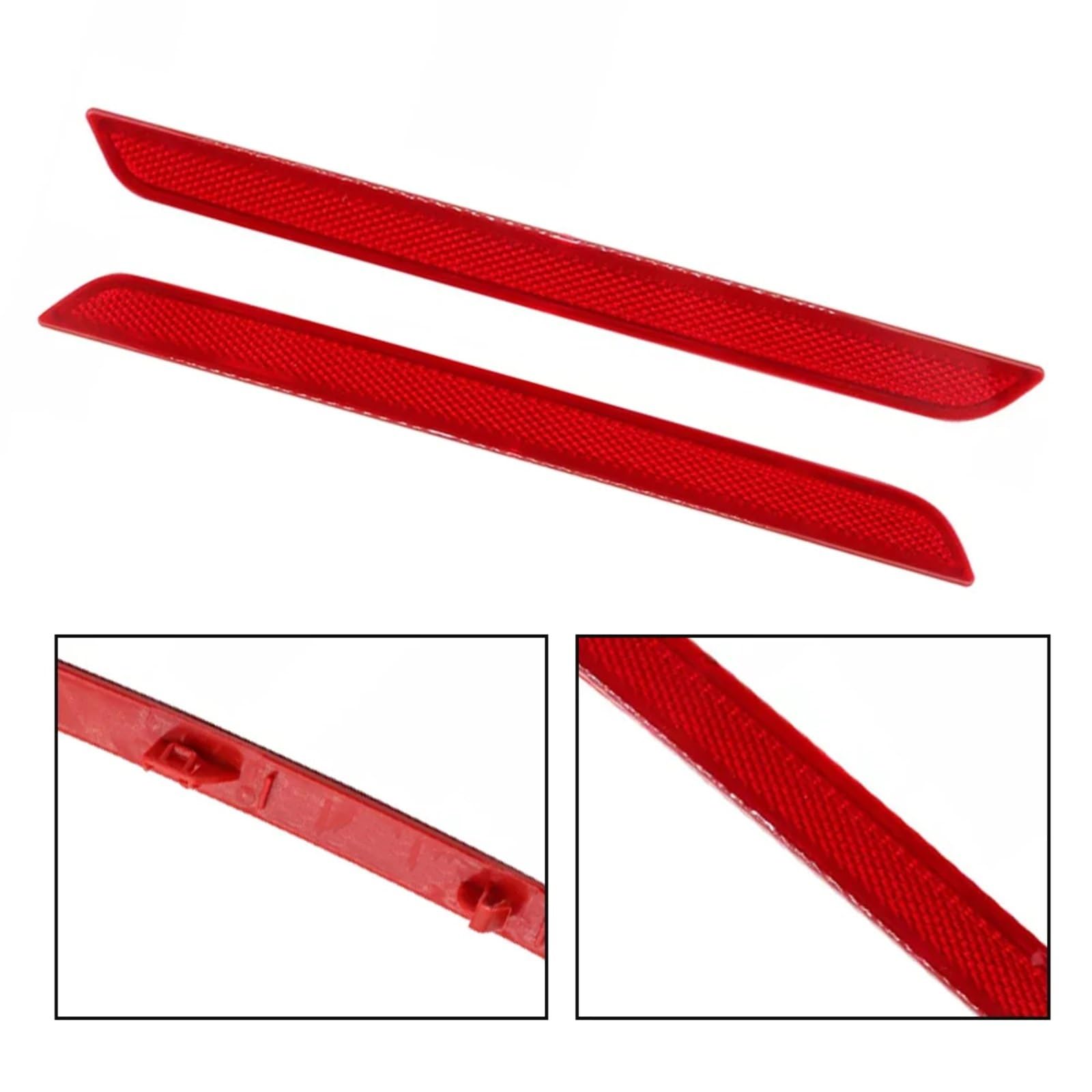 Catadióptrico Parachoques Compatible Con Para Serie 4 F32 F33 F36 2014 2015 2016 2017 Tira De Advertencia Reflectora Para Parachoques Trasero De Coche 63147847234 63147847233