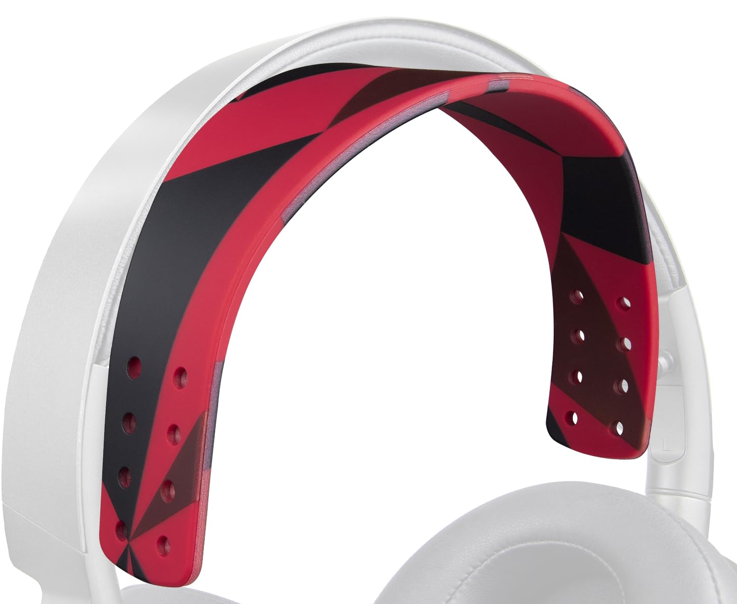 SOULWIT Replacement Silicone Headband Kit for Audeze Maxwell Headphones, Head Band Top Straps Cover Repair Part, Headstraps Easy DIY Installation - Red Storm-image-26