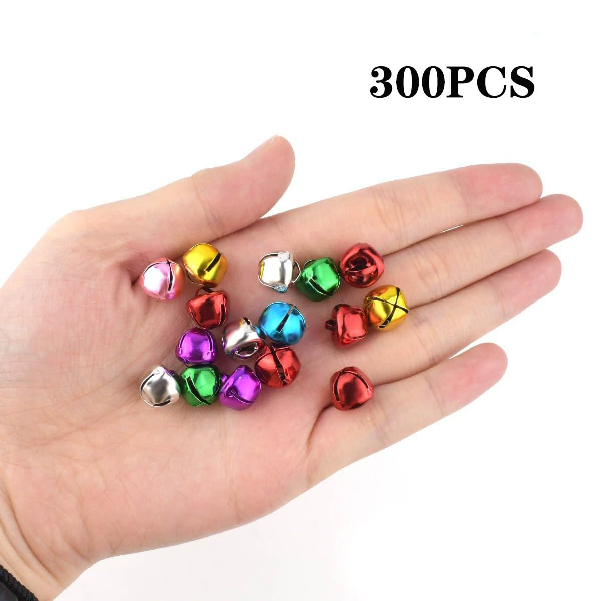 Grelots Noel Perlin Lot De 750 Clochettes En Métal - 10/8/6 Mm - Avec œillet - Couleur Argent - Pour La Fabrication De Bijoux Et La Décoration De Noël Oeillet Metal