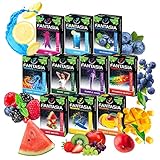 Fantasia Nicotine-Free Hookah, Hookah Shisha Flavors, Tobacco & Nicotine Free, Fruit Variety Pack, 50-Gram (Pack of 10) F10