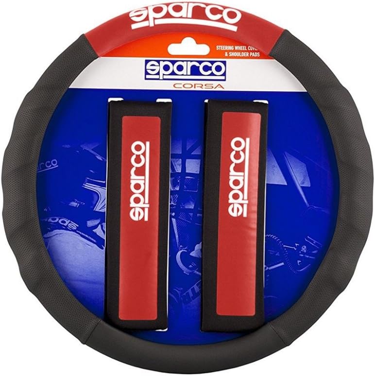 Sparco Steering Wheel Cover/Shoulder Pad (Red)