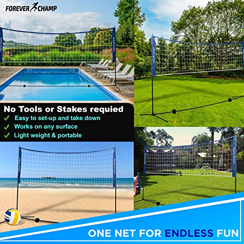 image for Forever Champ Multi-Use Beach Net - Suitable for Volleyball, Badminton