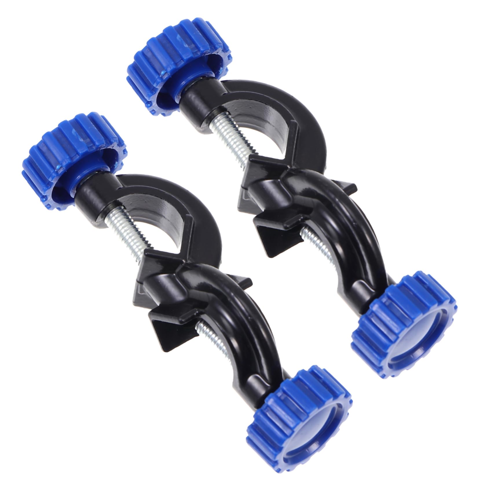 KICHOUSE 2pcs Cross Clip Double Top Wire Test Tube Laboratory Supplies Cross Clamp Retort Clamp Support Ring Kickstand Magnetic Nail Sweeper Lab Stand Bosshead Clamps Holder Aluminum Alloy