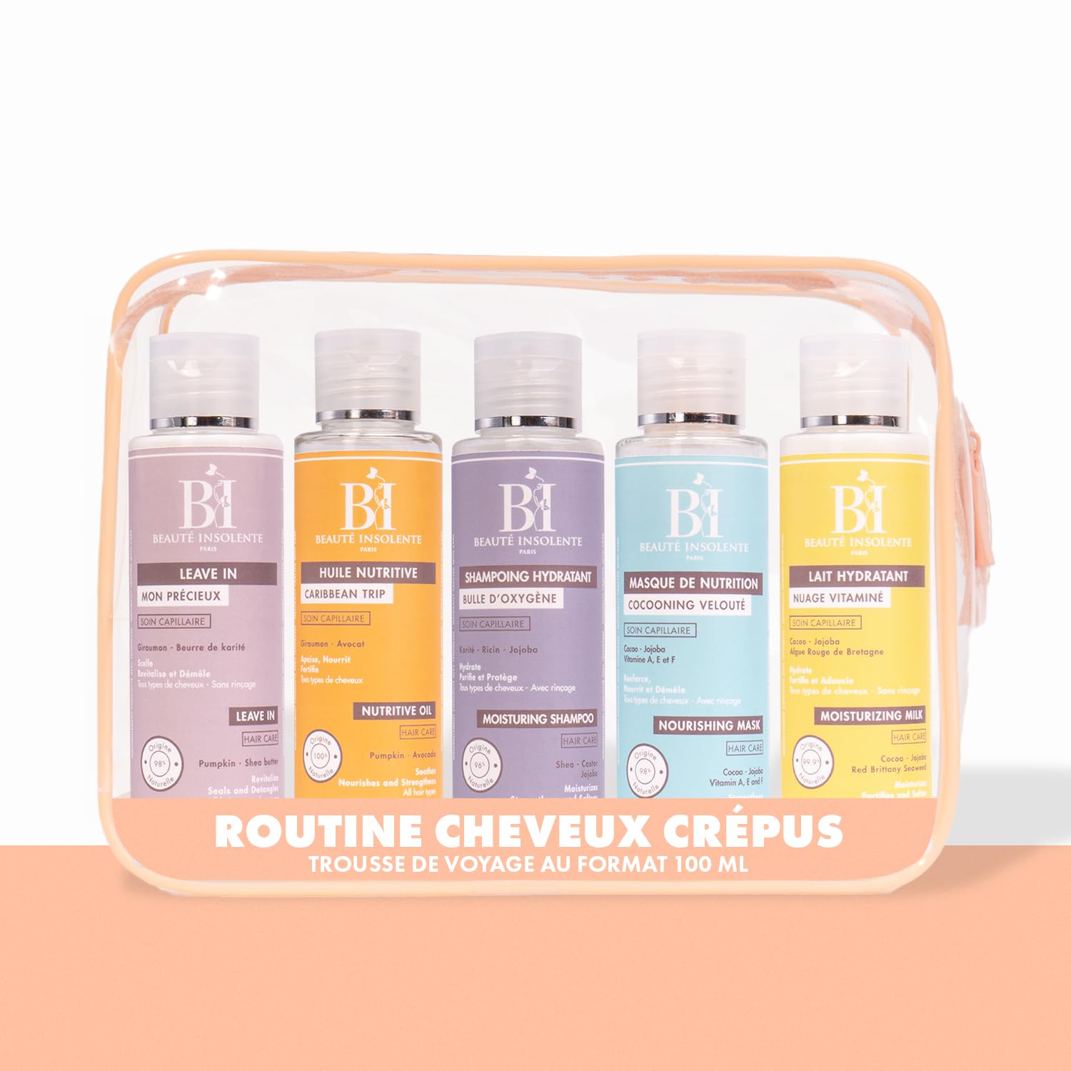 Trousse Voyage Cheveux Crépus Beauté Insolente