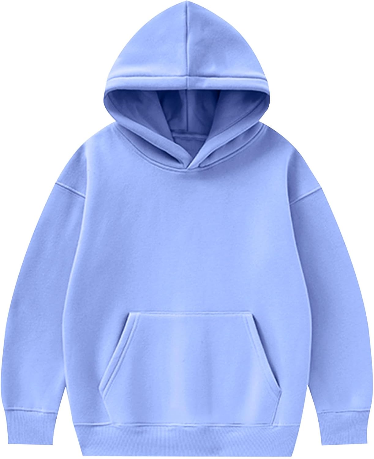 Kissonic Unisex Boys Girls Fleece Hoodies Sweatshirt Long Sleeve Pullover with Pockets 5-14 Years