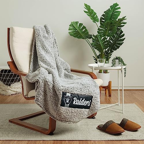 Image of FOCO NFL Team Color Big Logo Cloud Sherpa Blanket 60" x 70"