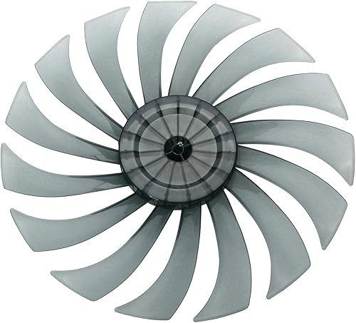 Cuchillas de repuesto para ventilador de 16 pulgadas, 5 hojas con cubierta de tuerca para ventilador de pedestal de pie doméstico de 1214 pulgadas,
