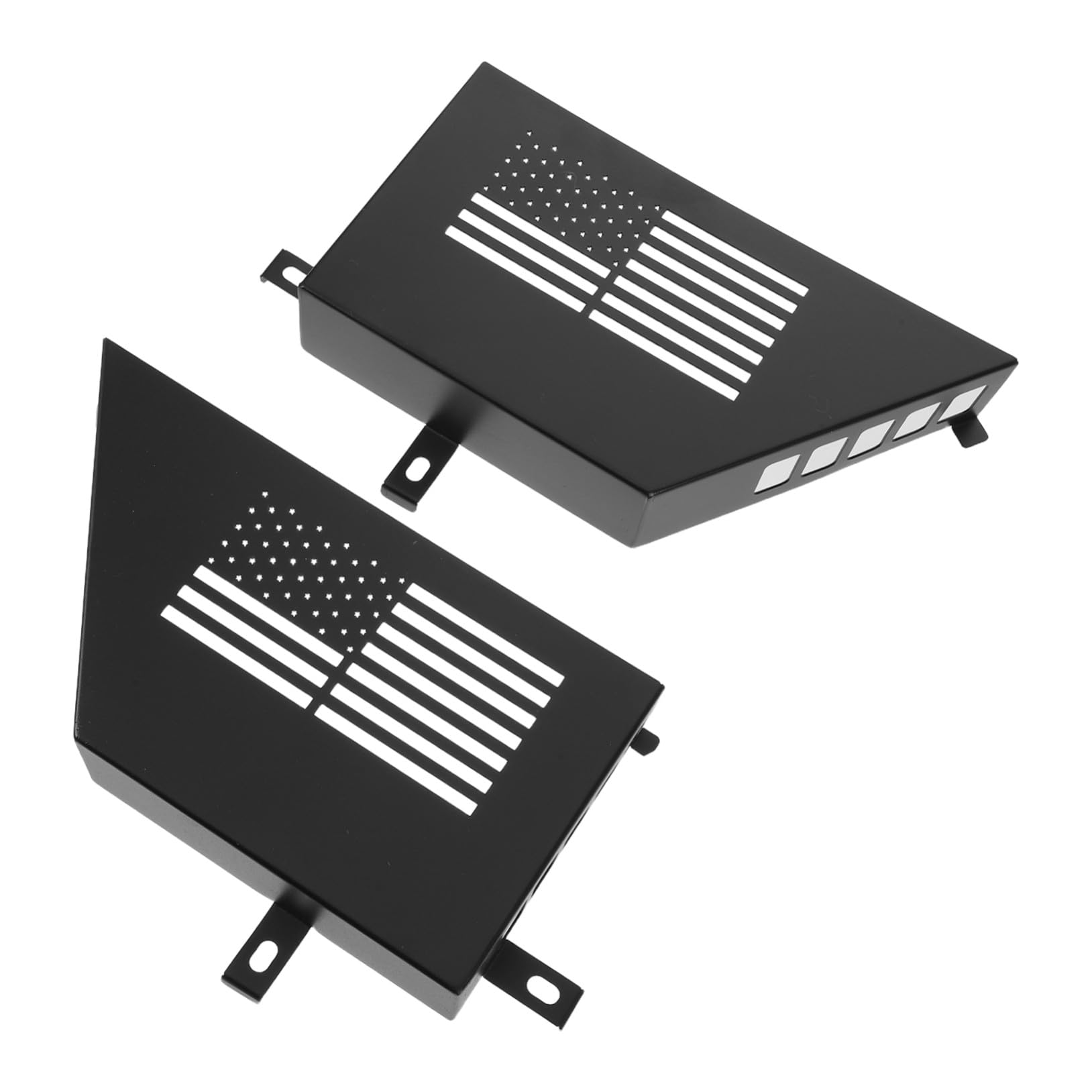 Boîtes de rangement acier inoxydable pour portes JK Anneome 2 pièces
