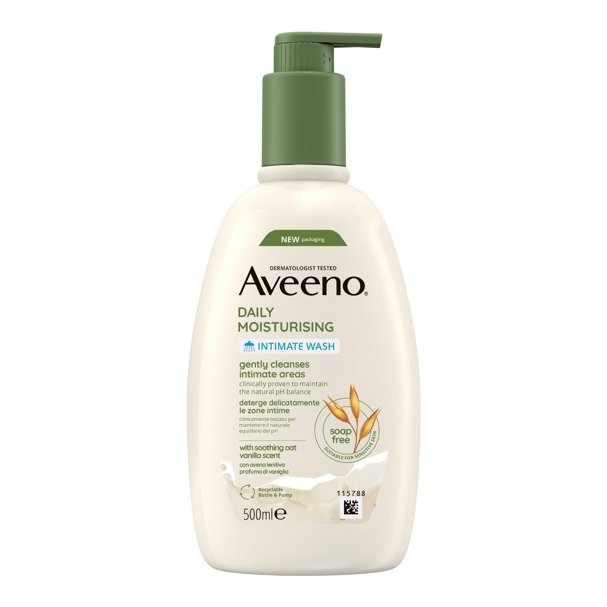 Aveeno Intimreiniger - Intim-Gel mit Vanilleduft, 500 ml