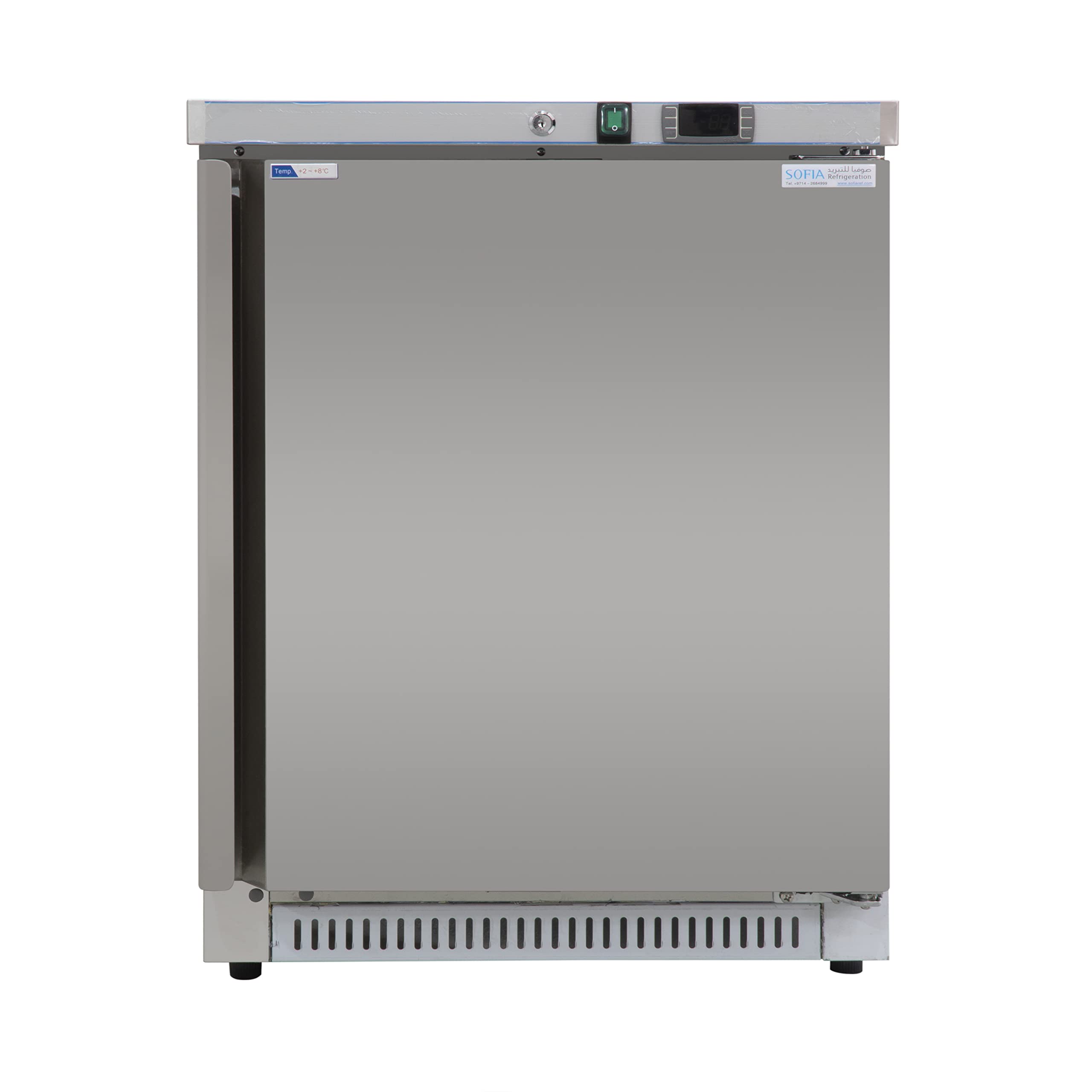 Buy Sofia Refrigeration Commercial Refrigerator Under Counter Single Door Freezer, Stainless