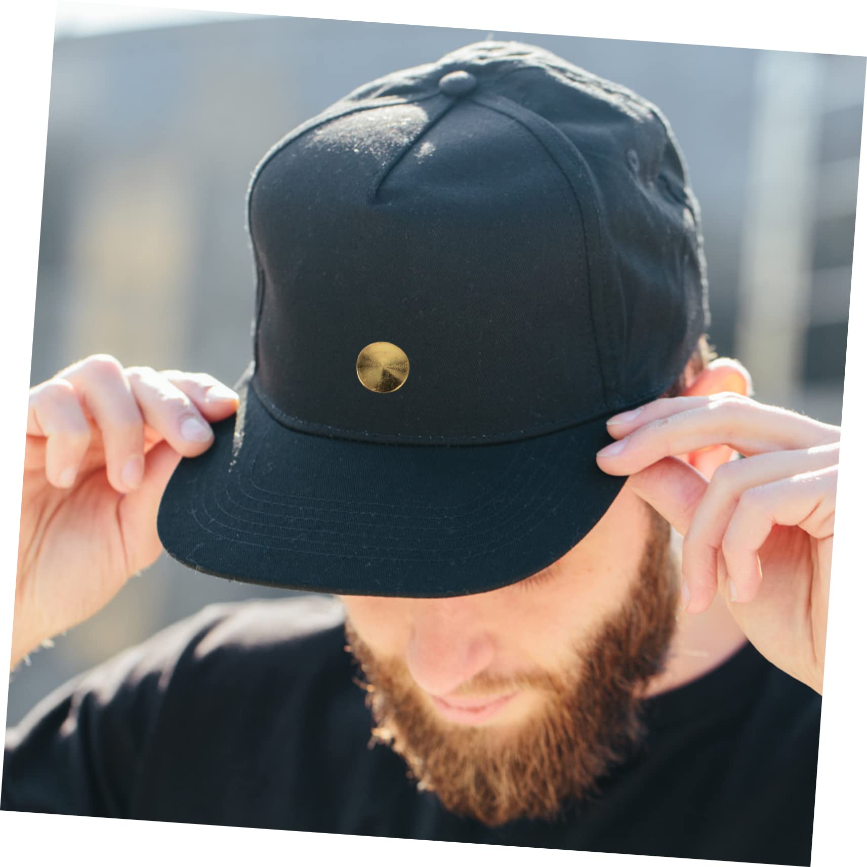 DOITOOL 2 Boxen Lapel Pin Backs Legierung Gold Flache Runde Sicherheitsverschluss Klips für Diy Schmuck und Bastelarbeiten Sicher und für Broschen und Anstecker