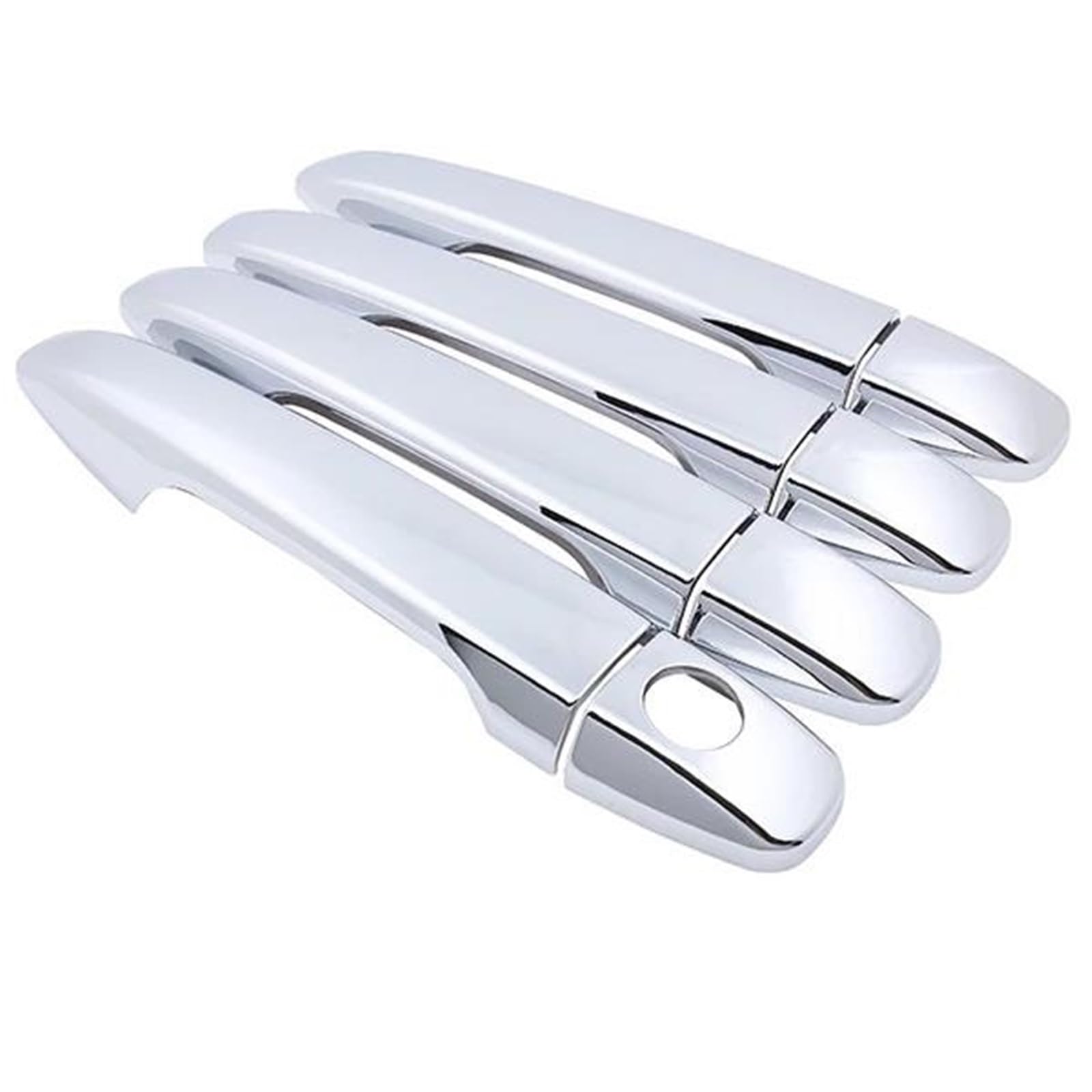 ATGCBCAUF Car Exterior Door Handle Cover Stickers for Subaru for Forester SJ 2013 2014 2015 2016 2017 2018 Car Exterior Door Handles(Chrome 0 Button)