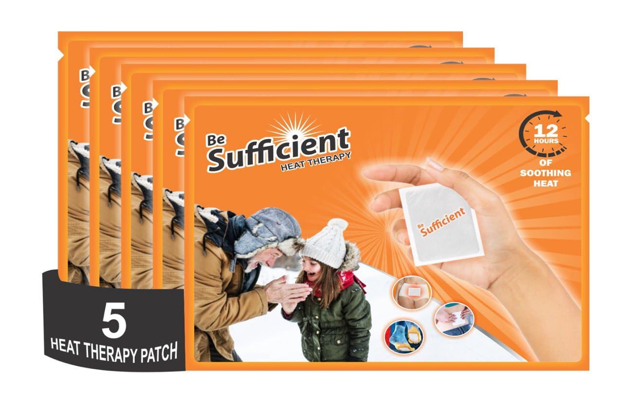 Body Warmers Heat Pouch Pack of 5 | Safe Self Heating Patches for Men Women Kids | Pocket Hand & Body Warmer for Winter Travel Trekking Camping Cold Weather Survival