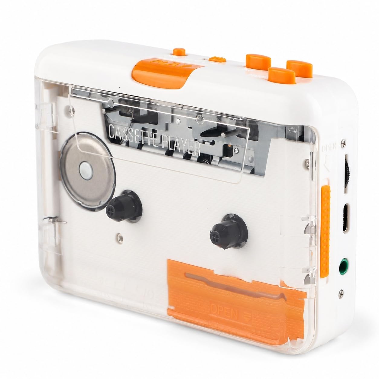 Kassettenspieler, Kassette zu MP3 Konvertierer, tragbarer Audiokassettenspieler wandelt Kassetten und Bänder über USB in MP3/CD um