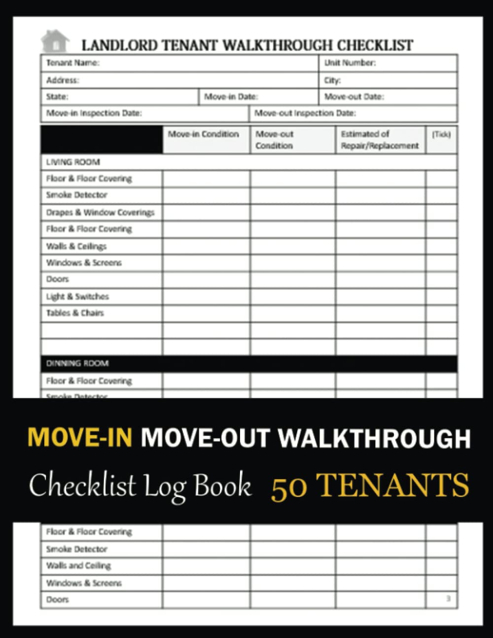 Move-In / Move-Out Walkthrough Checklist Log Book (50 Tenants): Rental Inspection Form Book To Check General Condition Of Property. Landlord Tenant Walk-Through Checklist: J. White, Alice: Amazon.com: Books move-in-move-out-walkthrough-checklist-log-book-50-tenants-rental-inspection-form-book-to-check-general-condition-of-property-landlord-tenant-walk-through-checklist-j-white-alice-amazon-com-books