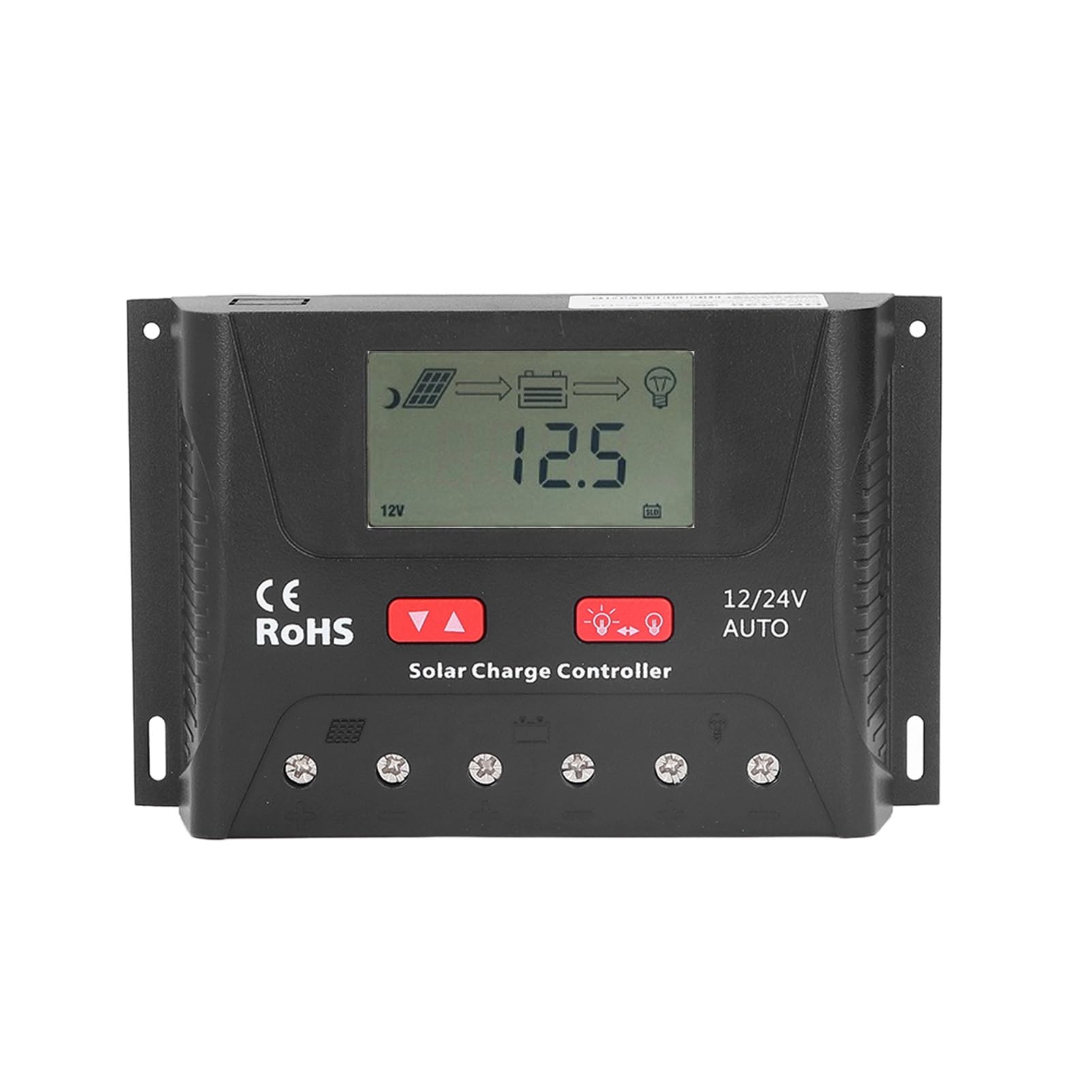 Kontroler Solarny 30 A 12 V/24 V PWM z Wyświetlaczem LCD — Automatyczna Identyfikacja Napięcia, Parametry, Solidne Funkcje Pojazdy Kempingowe, Jachty i Systemy Zasilania energią słoneczną