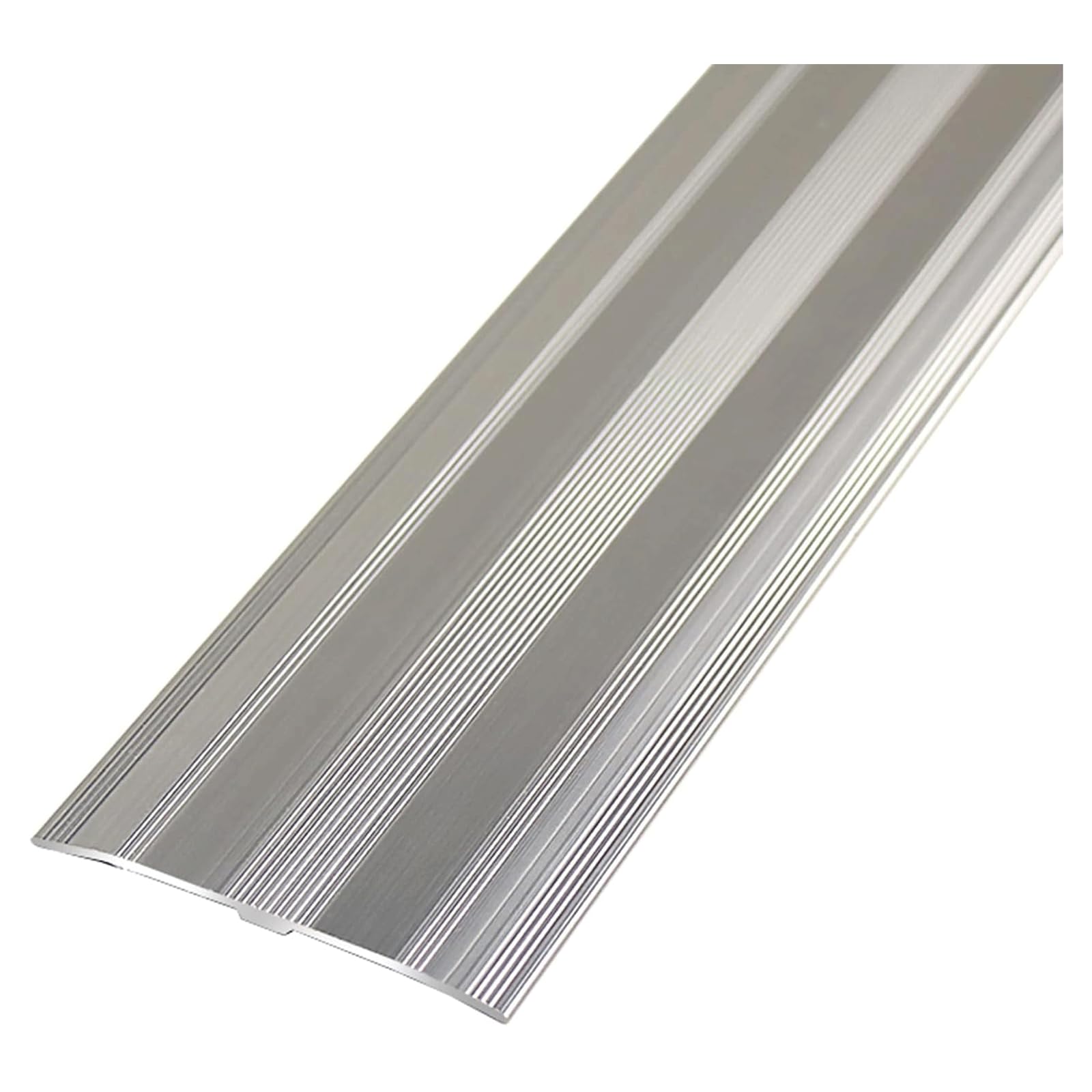 6cm/2.4" Wide Transition Strip, Aluminum Anti Slip Door Threshold Bar Flat Strip for Wood, Tiles and Laminate Flooring