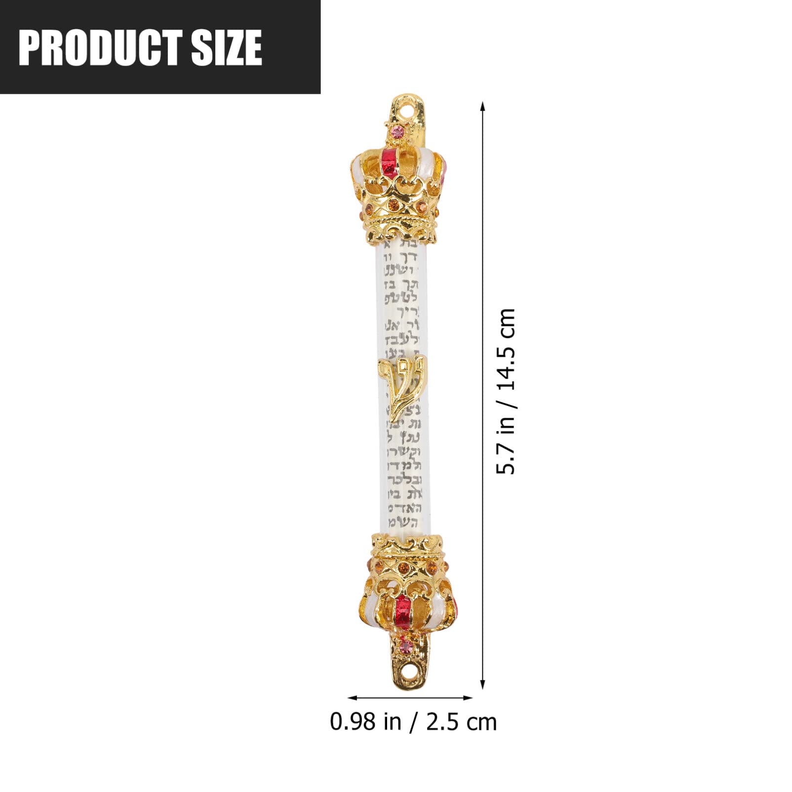 Metal Mezuzah Bless Mezuzah with Scroll, House Blessing Mezuzah for Door Mezuza Door Plaque