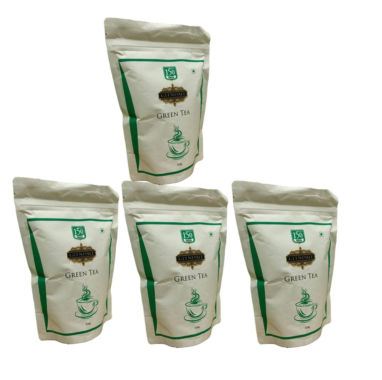 GLENDALE Green Tea | 250 g | Pack of 4 | Total 1kg | High Grown Nilgiri Tea | 150 Years of Heritage (B0CJJYFZT9) Amazon Price History, Amazon Price Tracker