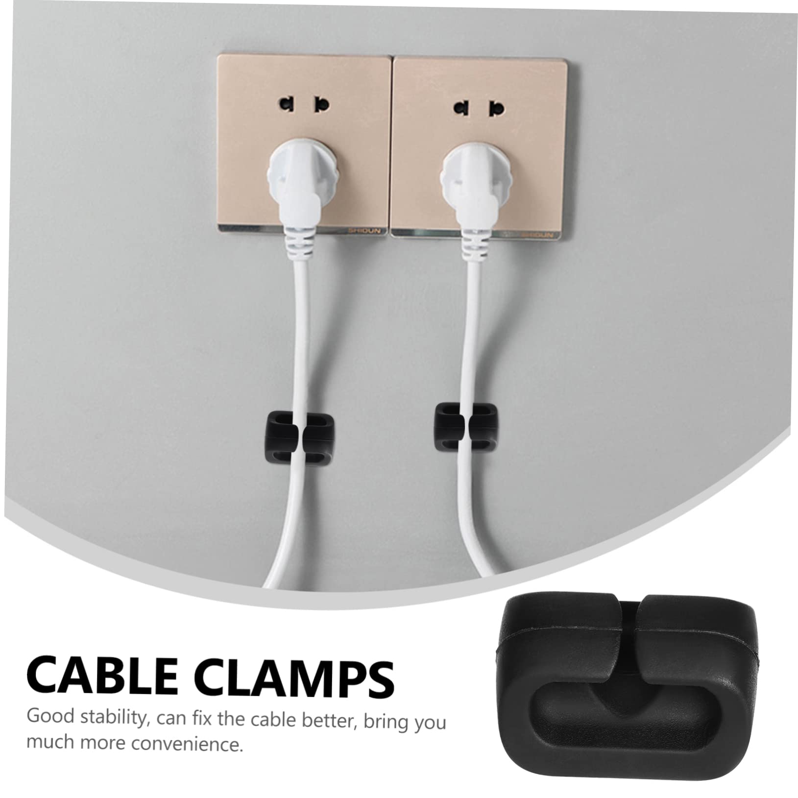 Hemobllo 5 Juegos De Clips Magnéticos Para Cables Organizadores De Cables Adhesivos Para Escritorio Mesa Hogar Y Oficina 12 Unidades X 5