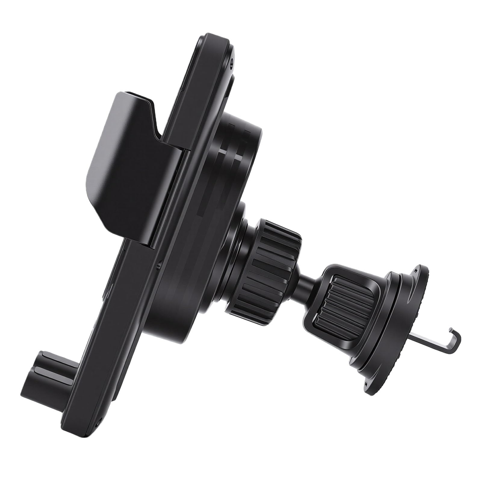 Dilwe Supporto per Telefono da Auto con Caricatore Wireless, Ricarica Rapida da 15 W, Rilevamento Automatico, Rotazione a 90°, per Bocchetta Dell'aria, Supporto per Smartphone