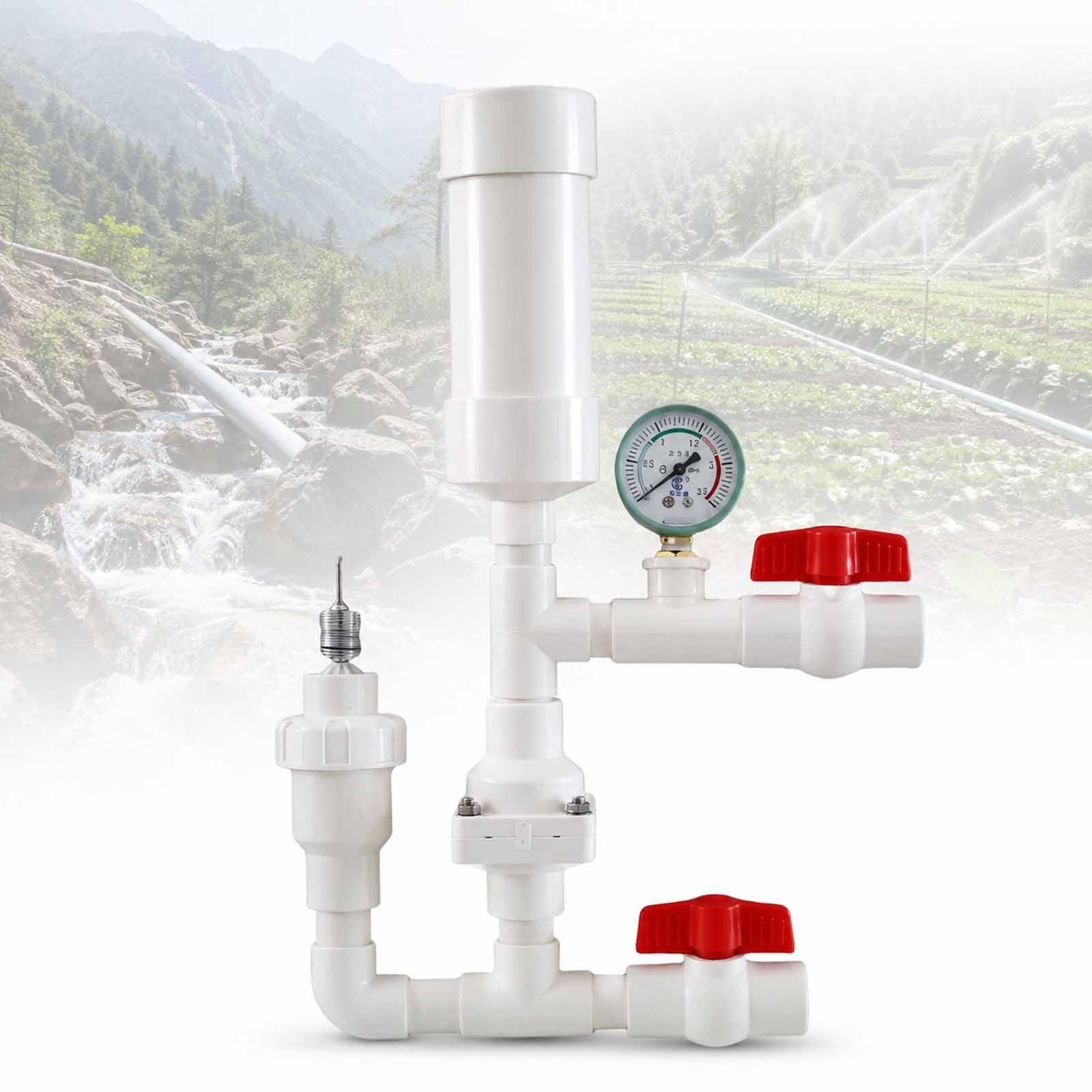 Hydrauliczna pompa barana, samonastawna pompa młotkowa z automatycznym działaniem, wysokowydajna pompa wodna, bez prądu/paliwa, manometr do wlotu 25 mm