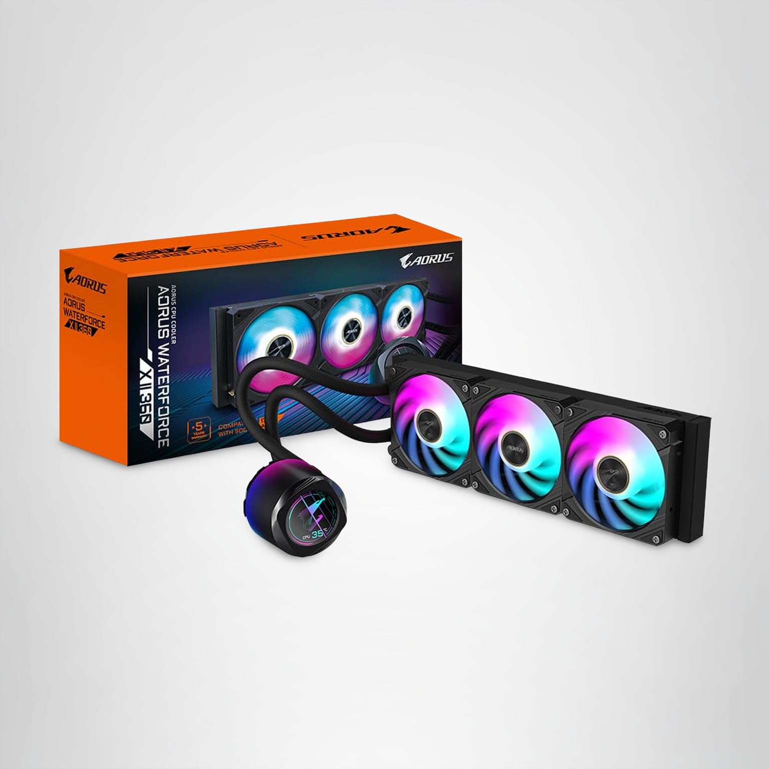 Amazon.co.jp: GIGABYTE AORUS WATERFORCE X II 360 AIO 液体CPU