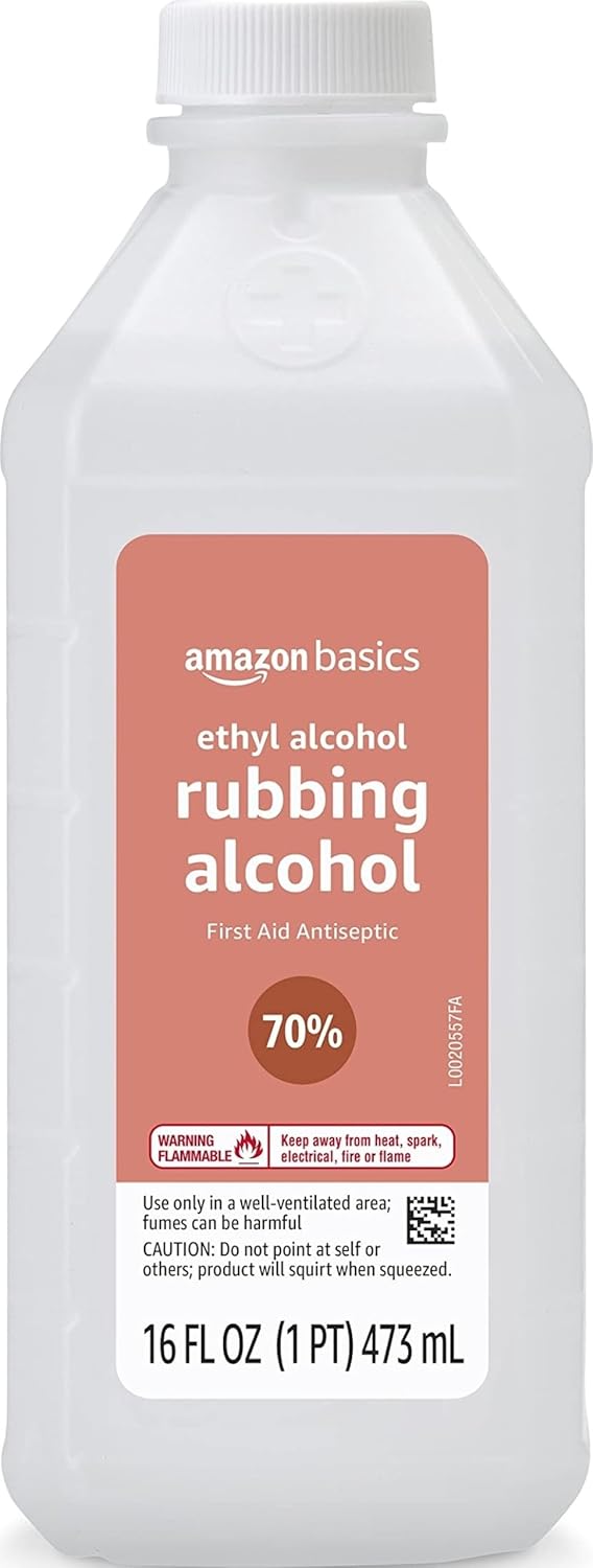 Amazon Basics 70% Ethyl Rubbing Alcohol First Aid