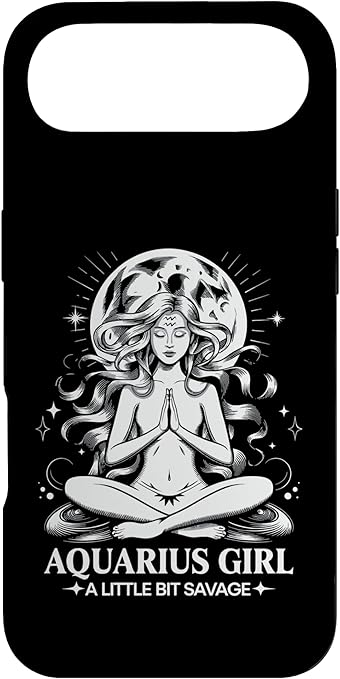 Aquarius Girl Zodiac Sign January February Birthday Aquarius Case for iPhone Air