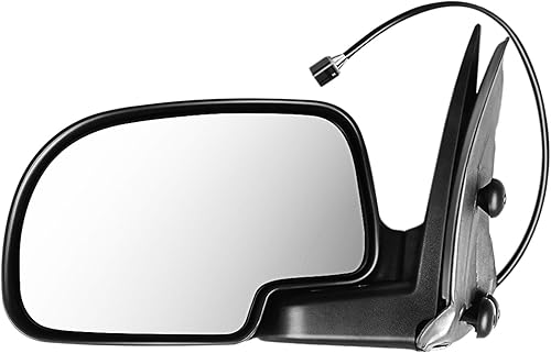 ECCPP - Espejo retrovisor eléctrico para remolcar, con calefacción y luz para el suelo, para Chevy Avalanche, Suburban Tahoe, GMC Yukon XL, años