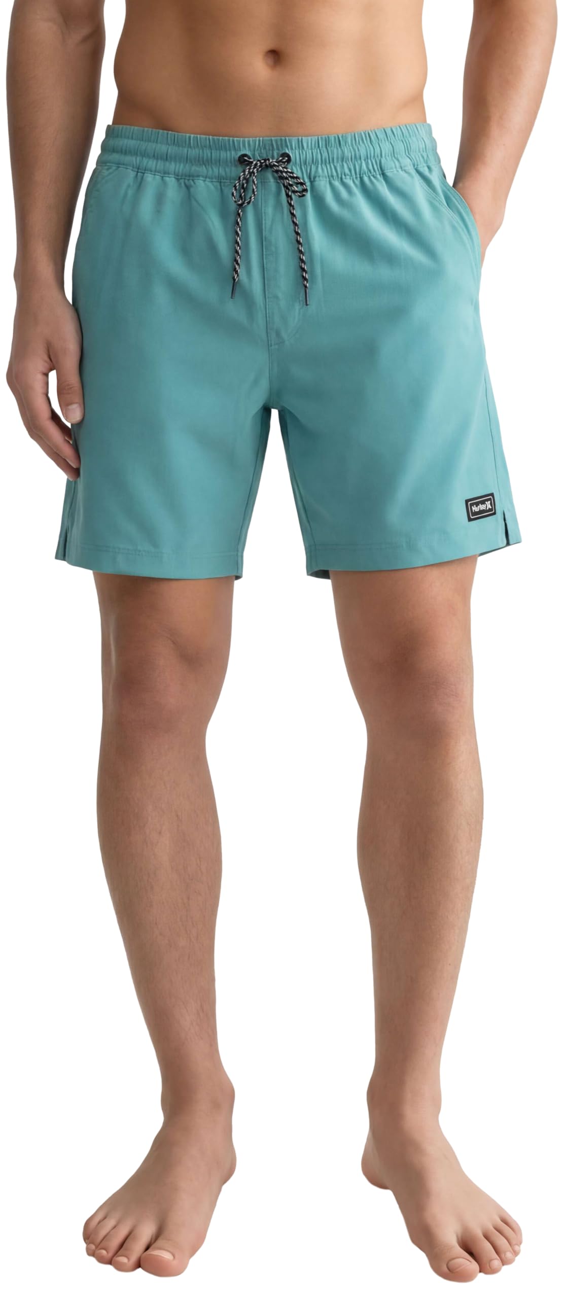 Hurley Men’s Solid Volley Swim Shorts – Lightweight Quick-Dry Board Shorts for Swimming & Beachwear