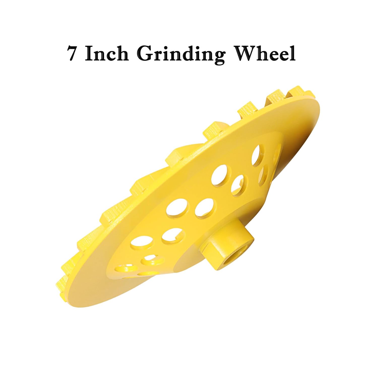 7 Inch Diamond Cup Grinding Wheel, 24 Turbo Segments with 5/8-11 Inch Arbor Fit for Grinder Polishing and Cleaning Marble Masonry Concrete