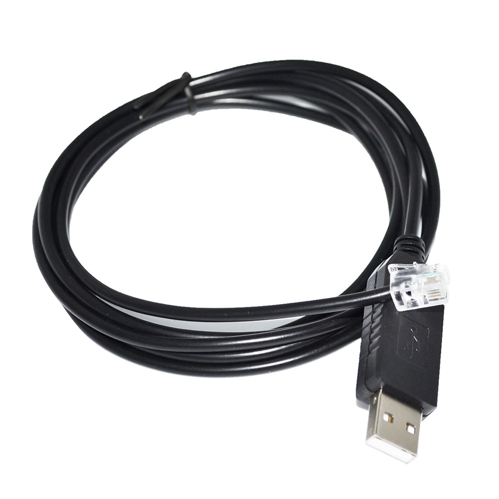 Cavo per stampante PC TLS2200 con chip FT232RL da USB a RJ9 RJ22 4P4C, cavo di comunicazione seriale da PC a stampante RS232 (1,8 m, chip FT231XS)