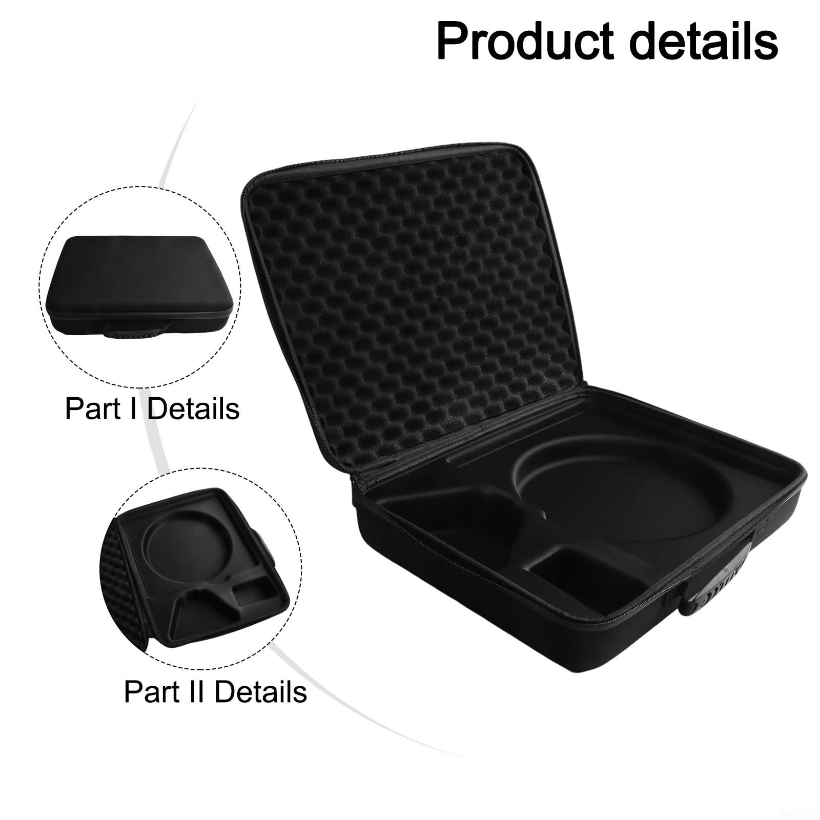 Étui de transport pour mini kit Starlink, étanche, coque rigide, sac de voyage, avec compartiments pour accessoires d'antenne, noir
