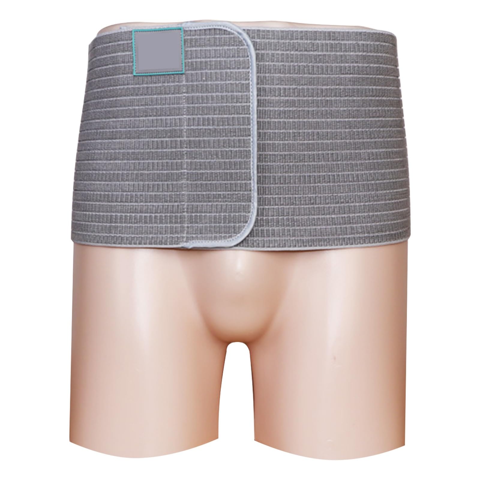 Fascia Ernia Ombelicale per Uomo e Donna, Fascia Addominale Post Operatoria per Donna, Fascia per Ernia Ombelicale con 2 Cuscinetti di Compressione di Forme Diverse(Gray,Large)