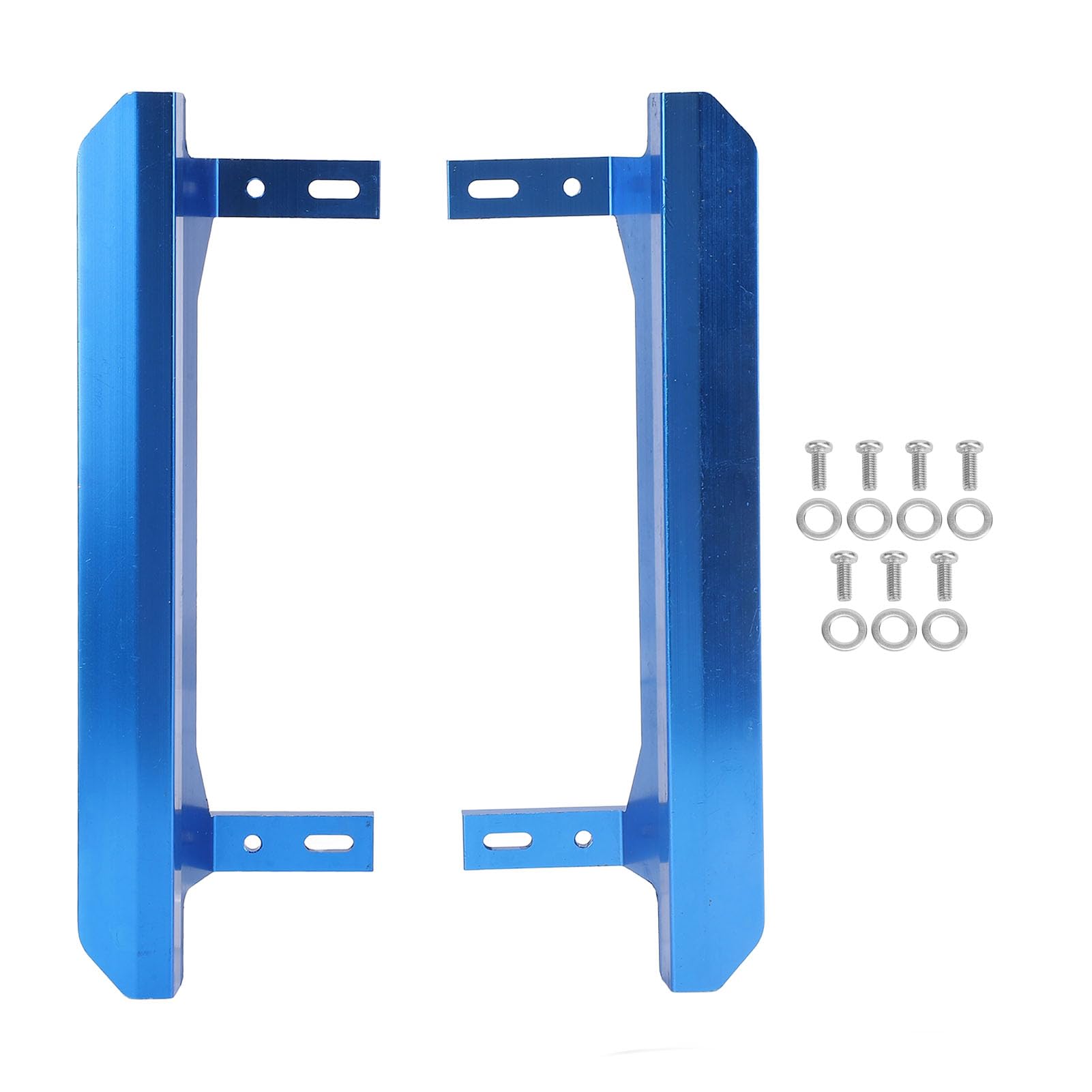 RC Car Foot Pedal Aluminum Alloy High Strength Side Foot Step for 1/10 RC Car Off Road Vehicle Enhanced Performance Weather Easy Installation (Blue)