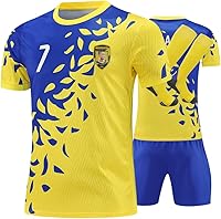 RIKPR Kids Soccer Jersey Set - Youth Training Uniform Shirt Shorts Socks for Boys Girls Football Fans