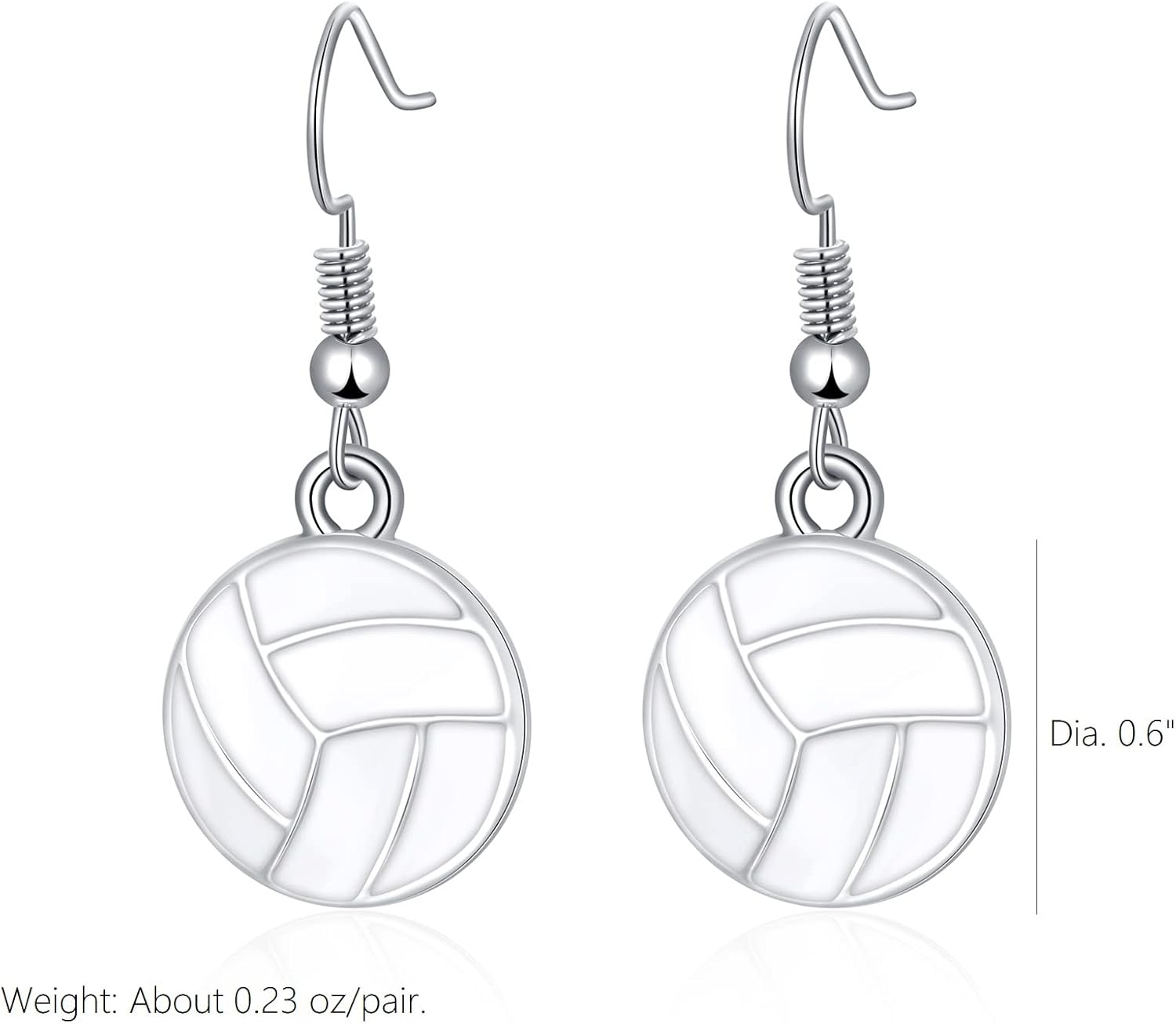 Sport Ball Dangle Earrings, Football, Basketball, Soccer, Volleyball, Baseball Earrings for Women Fans - Image 5