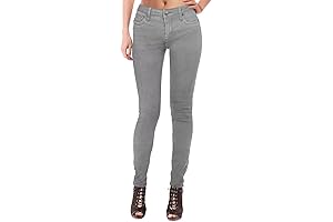Stylish and Stretchy: Gray Skinny Jeans for Women