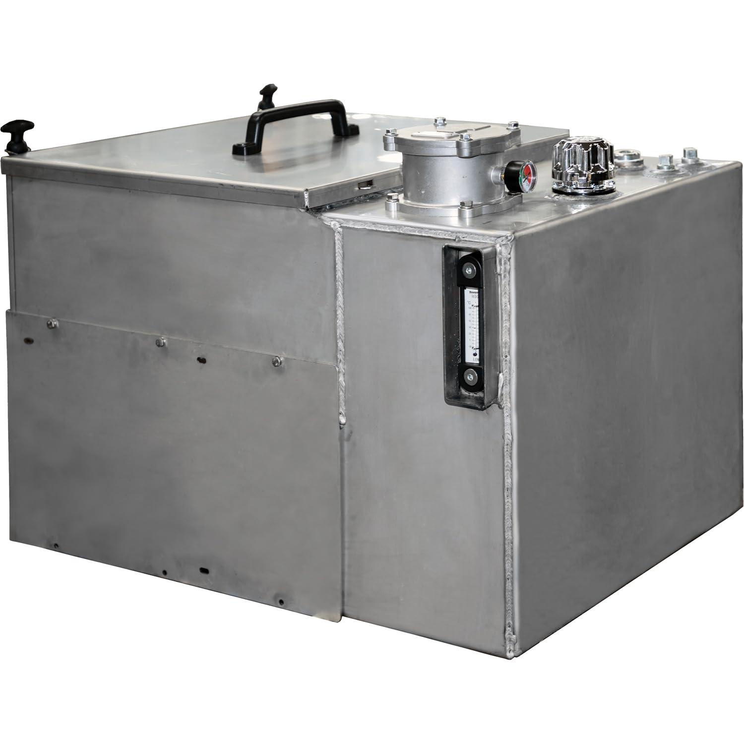 Buyers Products SMR30VESS 30 Gallon Stainless Steel Hydraulic Reservoir with Valve Enclosure, 50 GPM Return Line Filter, All-in-One Design, Truck Hydraulic Systems