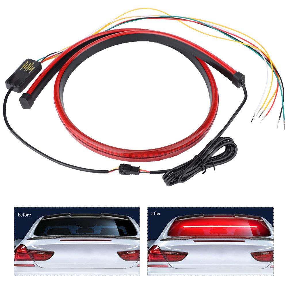 Troisième Feu Stop à LED - Feu Stop Central Surélevé, Barre De Remorquage Rouge 40led 335cm Troisieme Feu Arriere 12 V 1 Piece 90904759