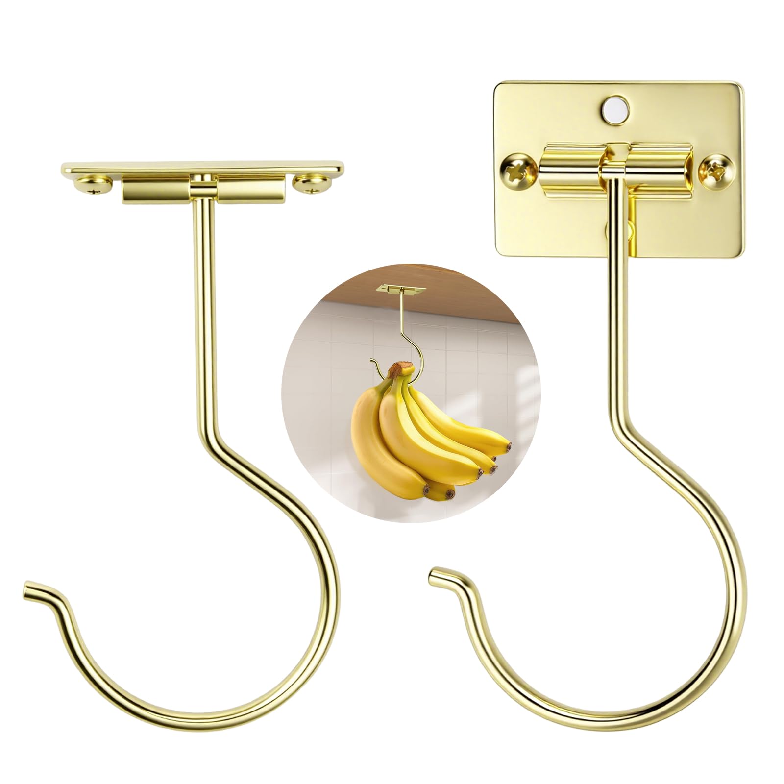 Under Cabinet Banana Hook - Keep Bananas Fresh! -1