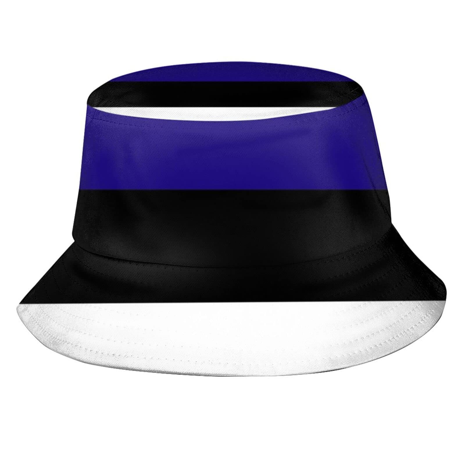 Cute Funny Flag Bucket Hats Fashion Patriotic Sun Cap Packable Outdoor Fisherman Hat for Women Men, Estonia Flag-t01, One size
