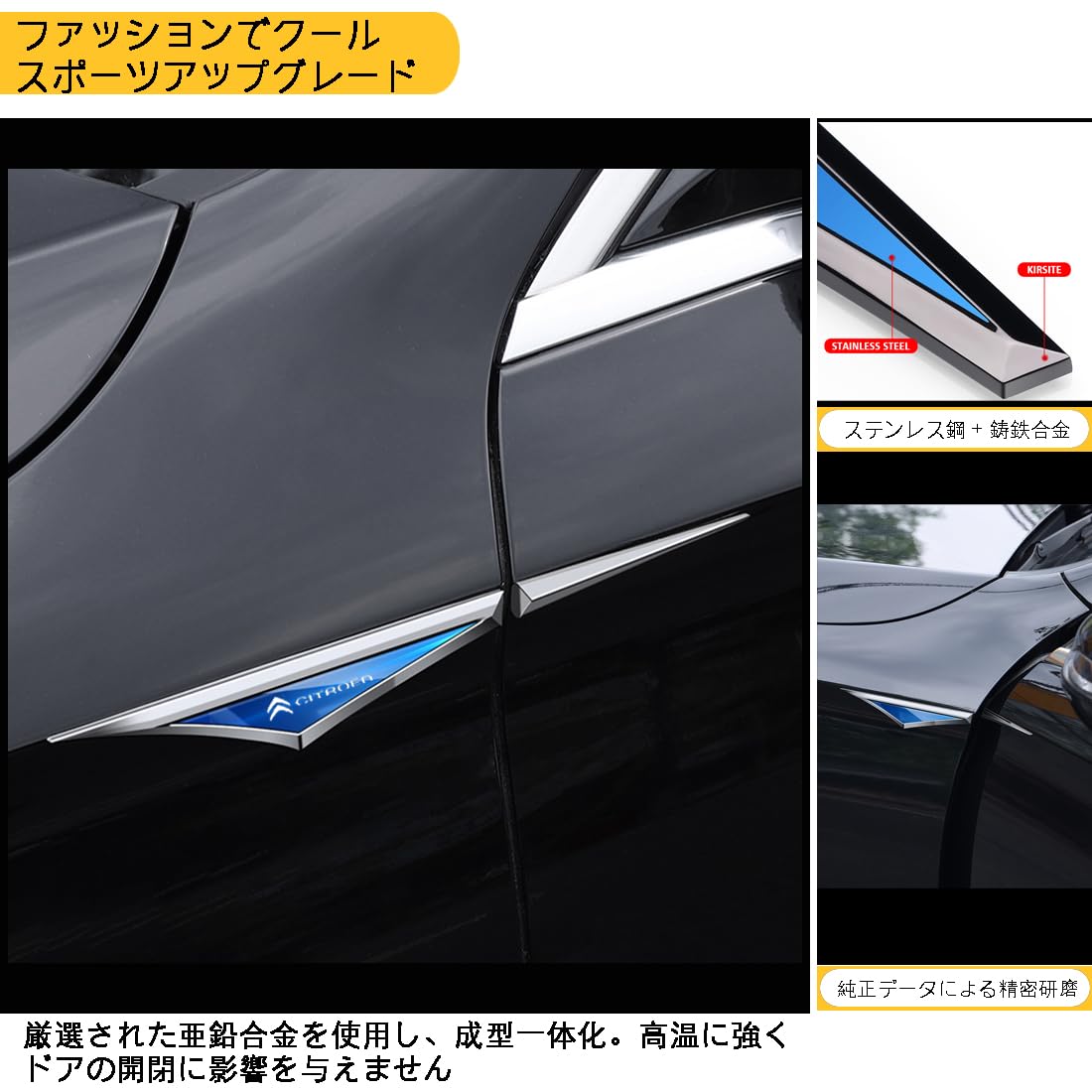 Amazon | N BOXカスタム フェンダーエンブレム ドアの開閉に影響しない