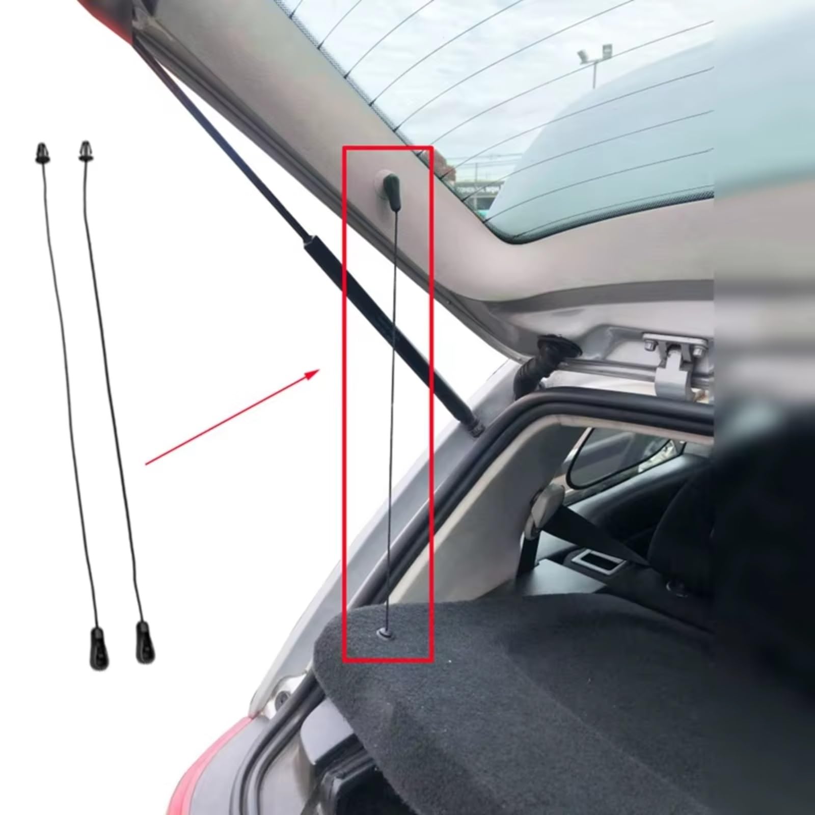 Trasero Maletero Cuerda Compatible Con Ford Para Focus 2 MK2 Hatchback 2004-2011 Interior Del Automóvil Tonneau Trasero Paquete Estante Cubierta De Cuerda Bandeja De Sujeción Cable 4M51A46538AB