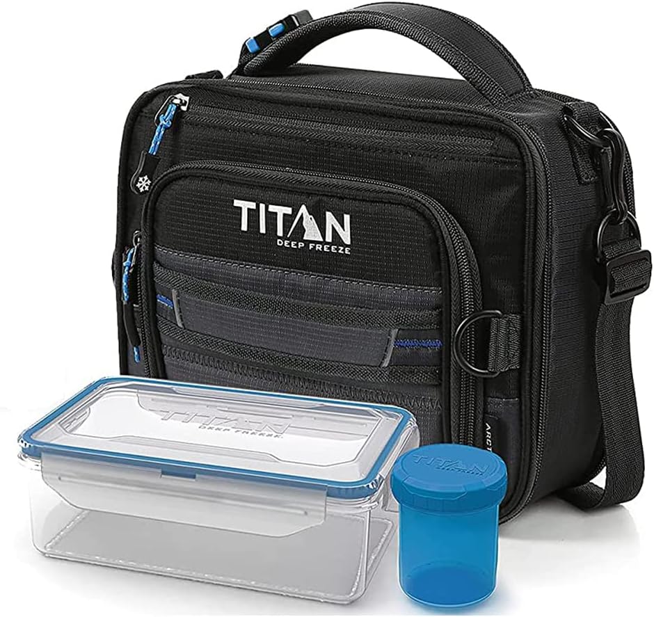 Arctic Zone 1356897 Artic Zone Titan Deep Freeze Lunch Bag Black, Plastic, 1 Kilogram