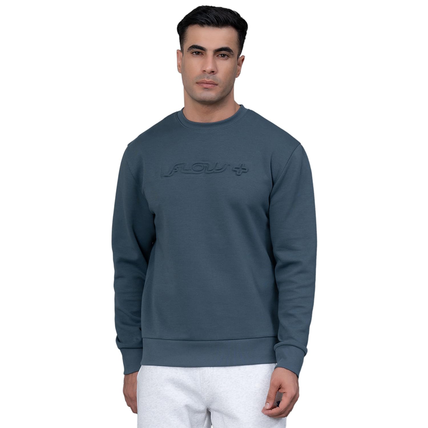 red tape Embossed Athleisure Sweatshirt for Men | Comfortable and Stylish | Warm and Cozy - RWS0534M-XL-picture-49